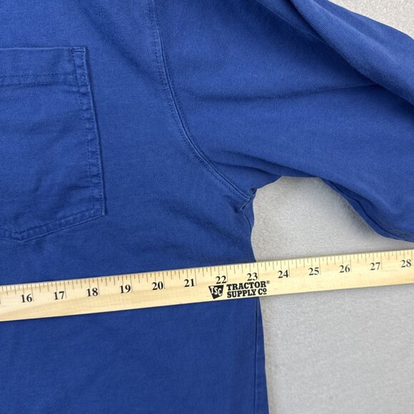 Duluth Trading Polo Shirt Mens L Blue Longtail T Long Sleeve Outdoors Workwear - Picture 8 of 12